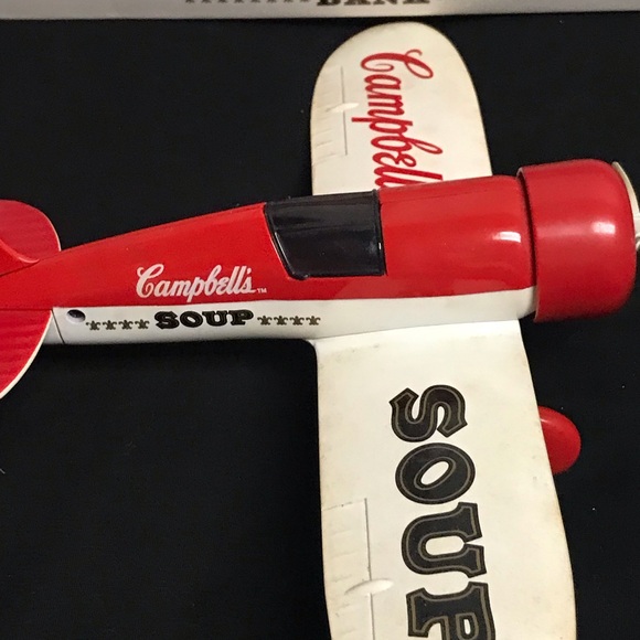 1992 LIMITED EDITION Campbells Soup Die-cast Vintage Airplane Bank - Picture 4 of 10